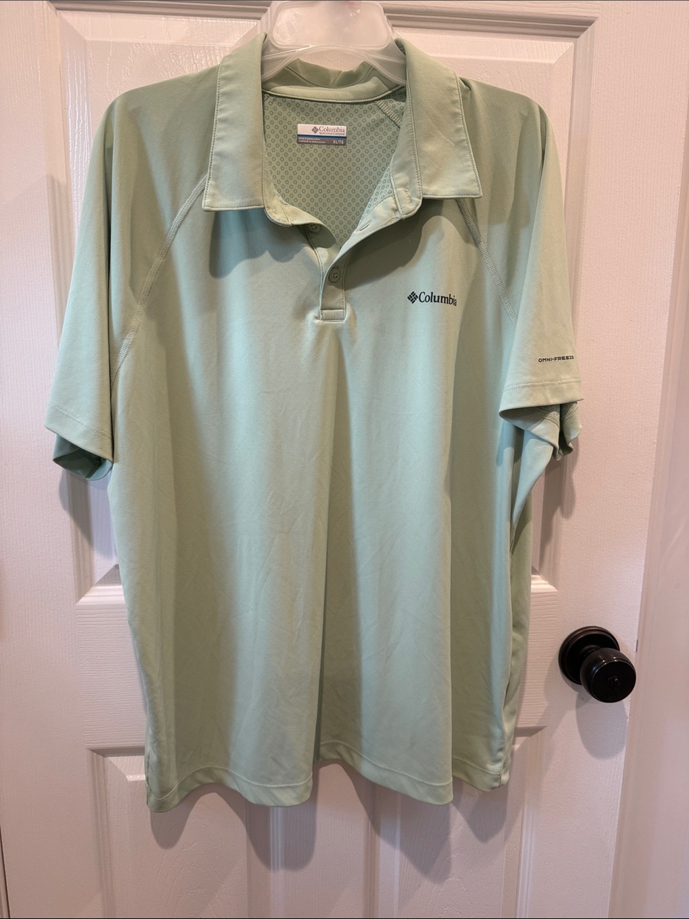 Columbia Men’s Mint Green Short-Sleeve Polo